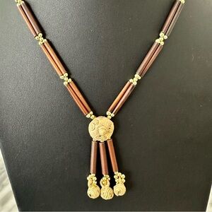 South American African-inspired folk art Artisan tribal ethnic Pendant Necklace